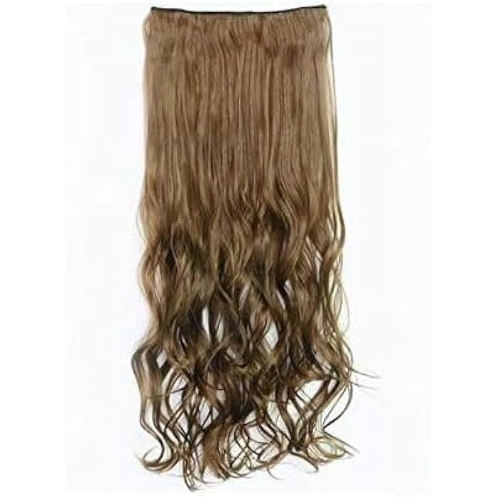 DILLARDS Long Wavy Synthetic Hair Extension With 5 Clips Golden Brown - Image 2